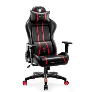 Fotel gamingowy Diablo X-One 2.0 King Size, czarno-czerwony