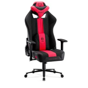 Materiałowy fotel gamingowy Diablo X-Player 2.0 King Size, karmazynowo-antracytowy