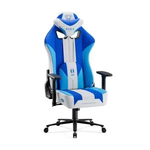 Materiałowy fotel gamingowy Diablo X-Player 2.0 Normal Size, Frost White